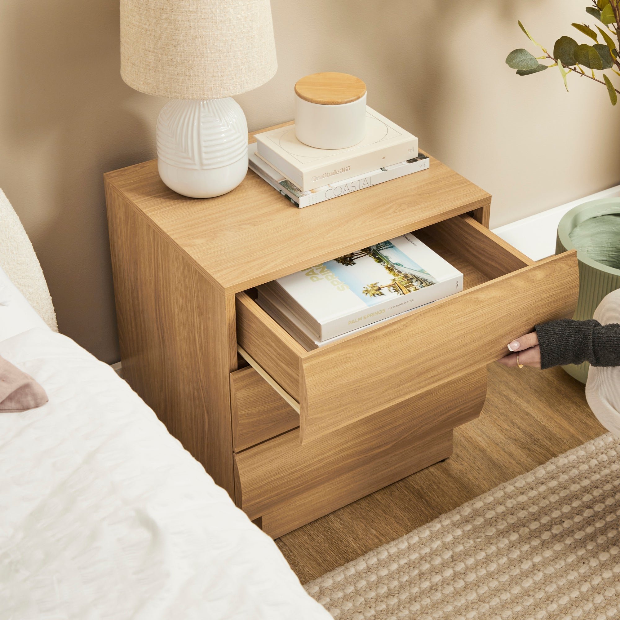 Elsene Bedside Table Natural