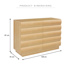 Elsene Chest of 6 Drawers Natural