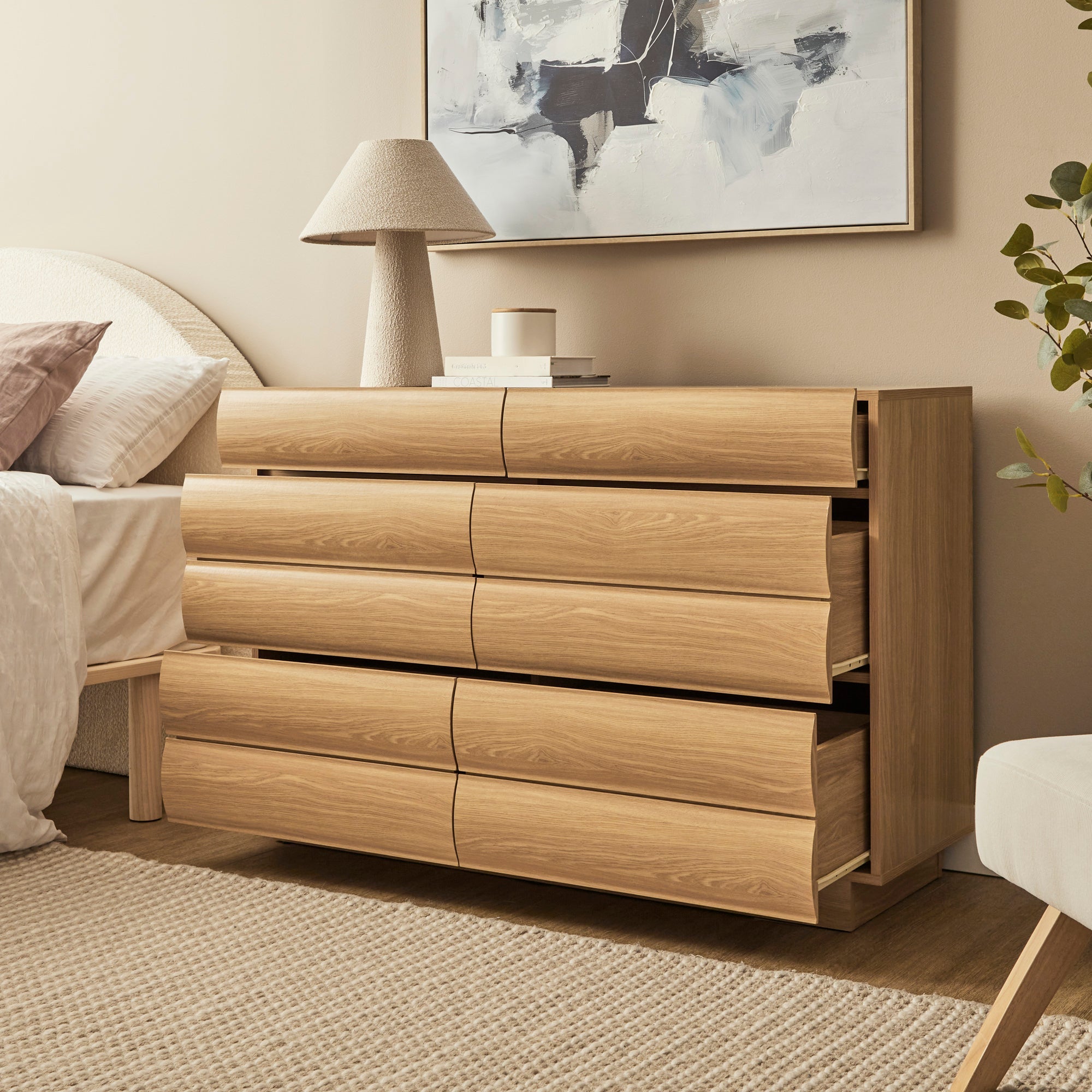Elsene Chest of 6 Drawers Natural