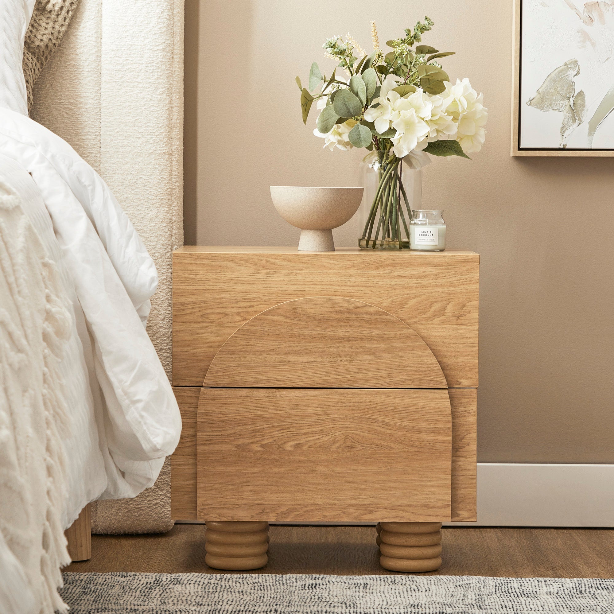 Kaari Bedside Table Natural (Set of 2)