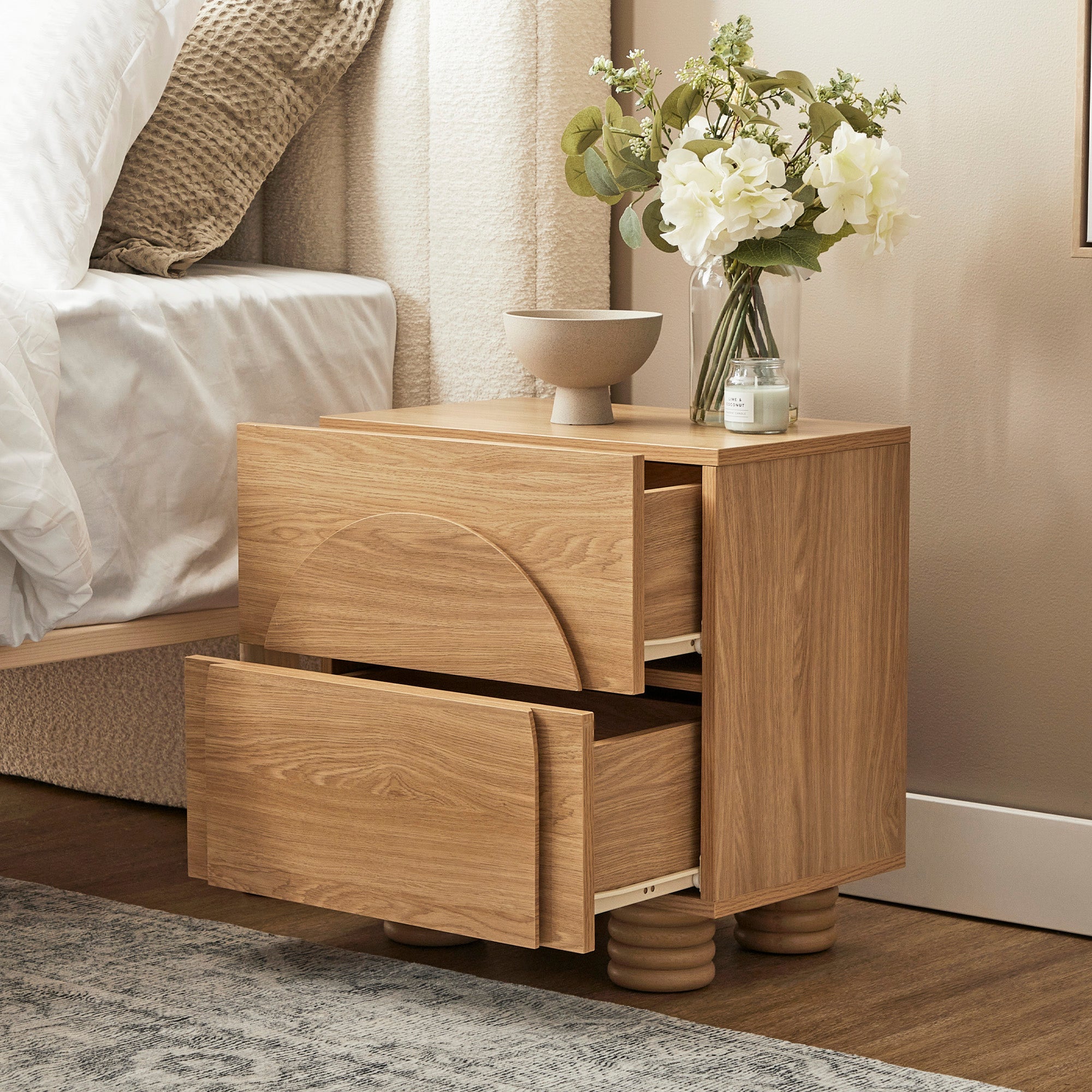 Kaari Bedside Table Natural (Set of 2)