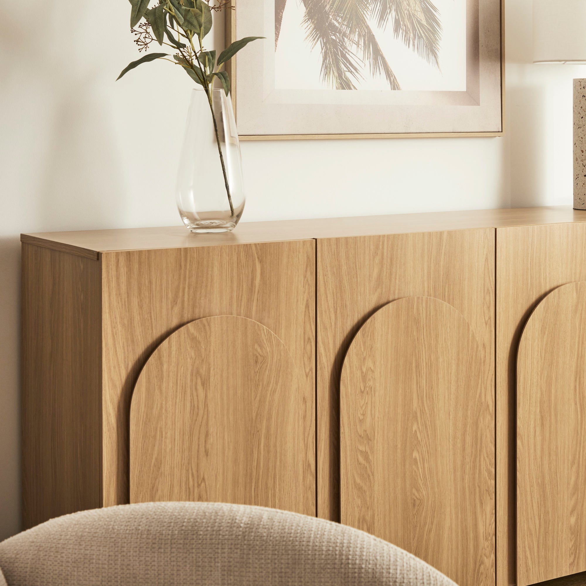 Kaari 4 Door Sideboard Natural (160cm)