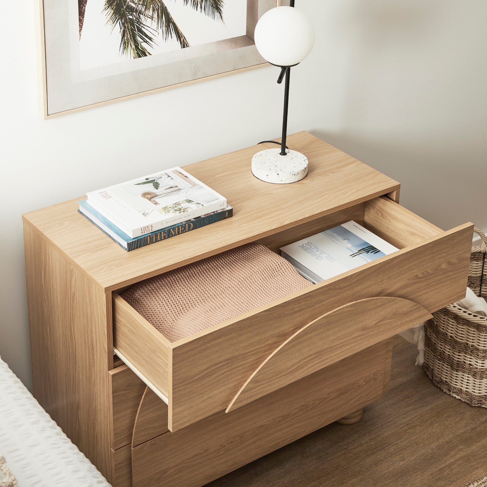 Kaari Chest of 3 Drawers Natural