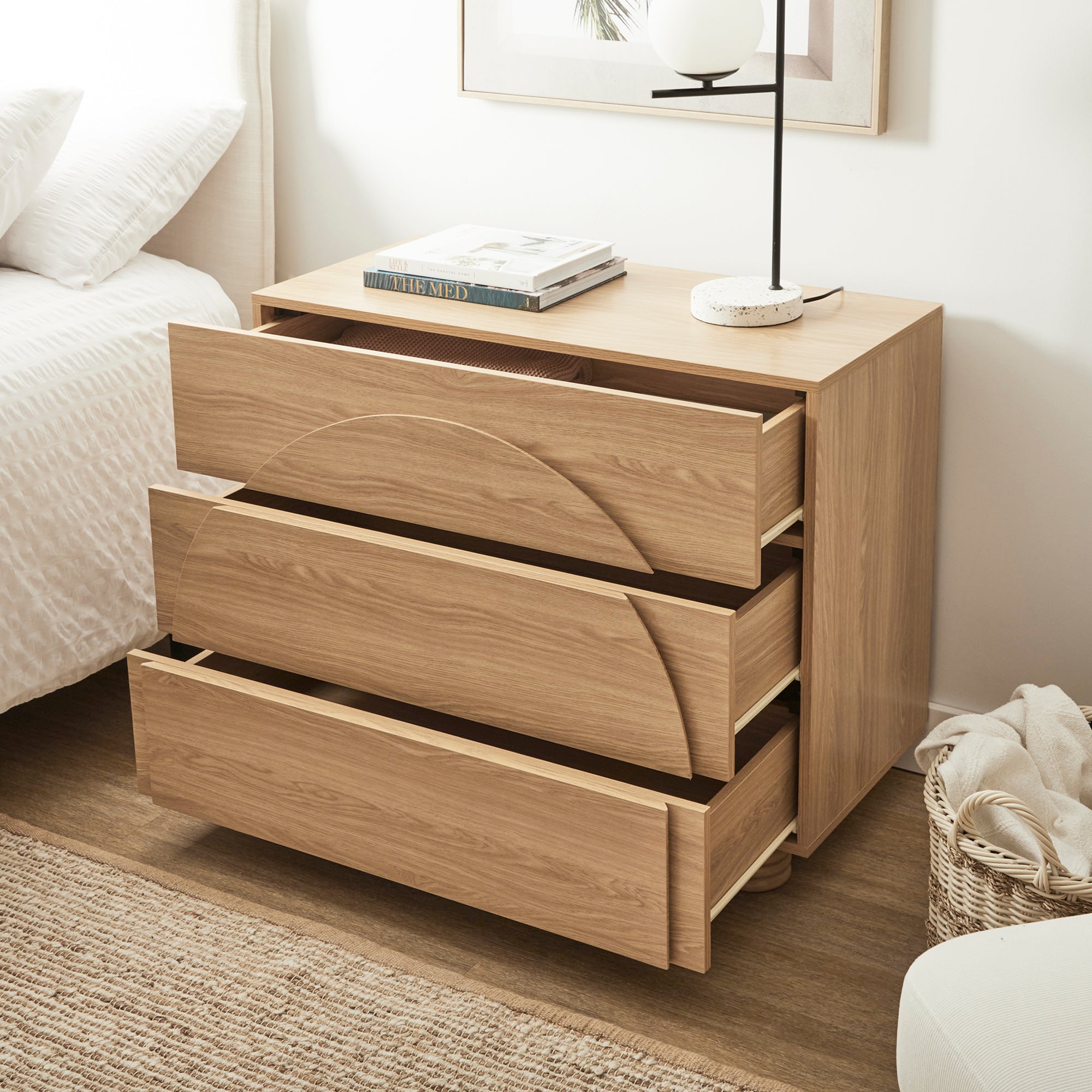 Kaari Chest of 3 Drawers Natural