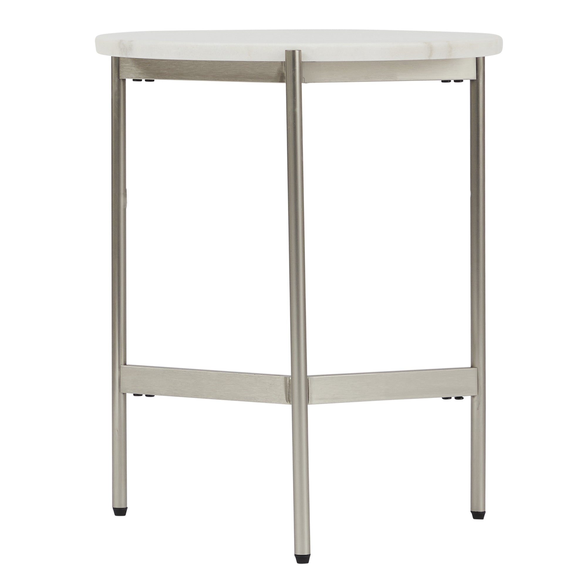 Beau Marble Side Table White