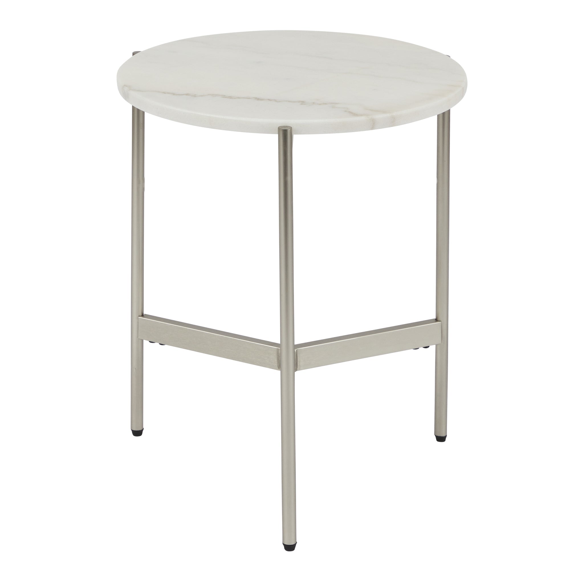 Beau Marble Side Table White