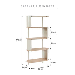 Boston Bookcase Cream