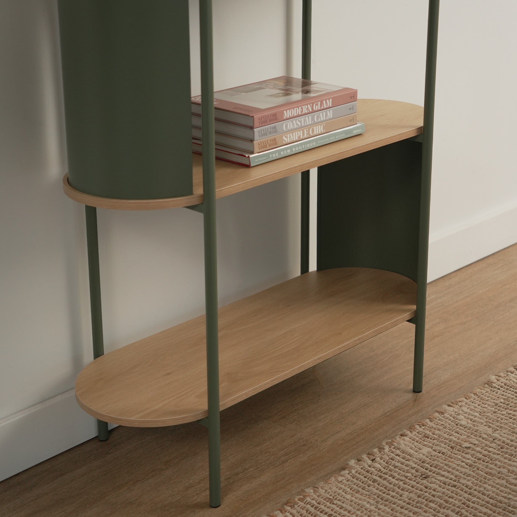Boston Bookcase Green