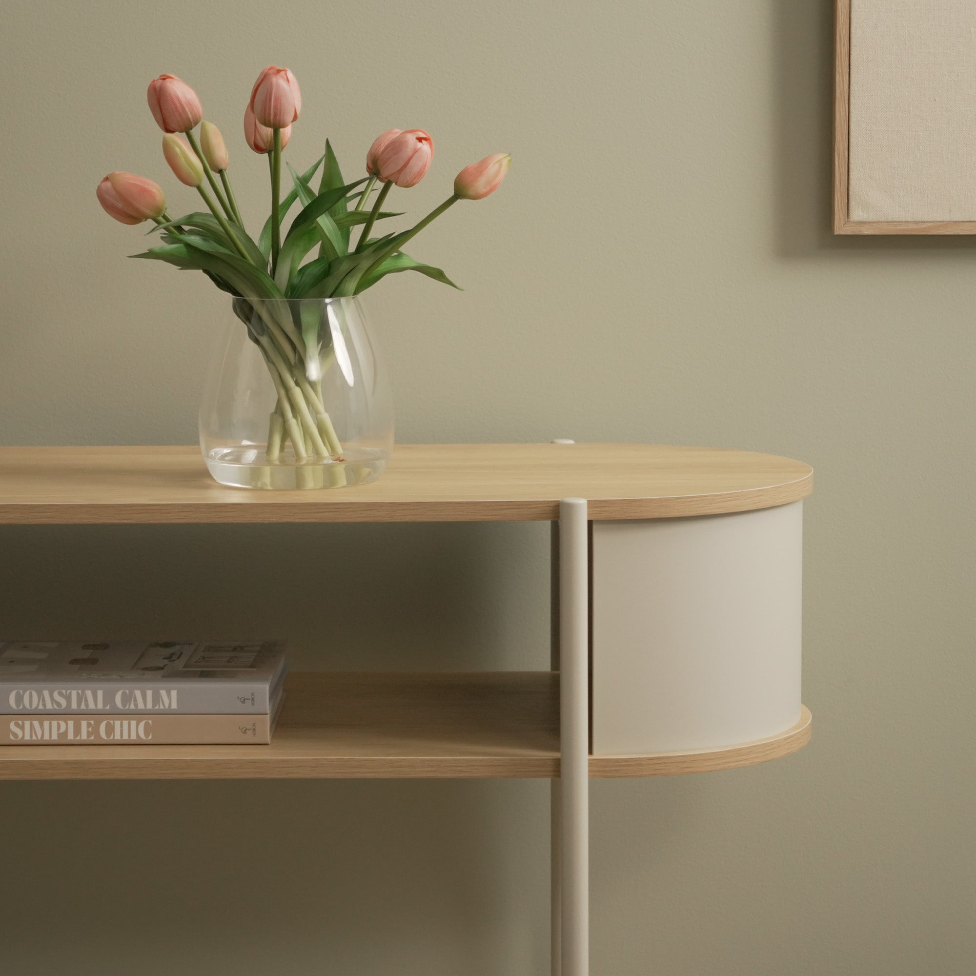 Boston Console Table Cream (110cm)