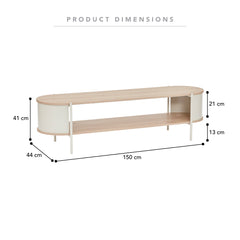 Boston Entertainment Unit Cream (150cm)