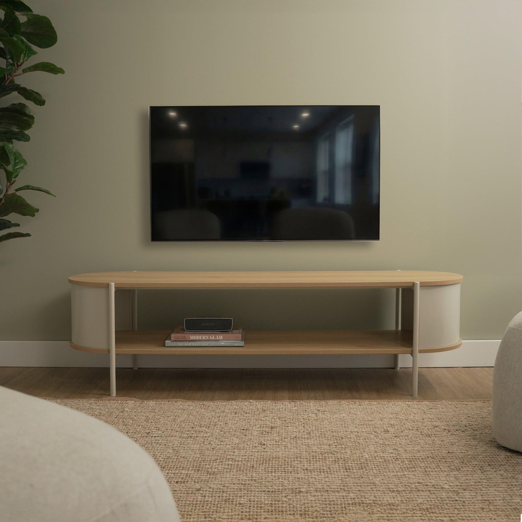 Boston Entertainment Unit Cream (150cm)