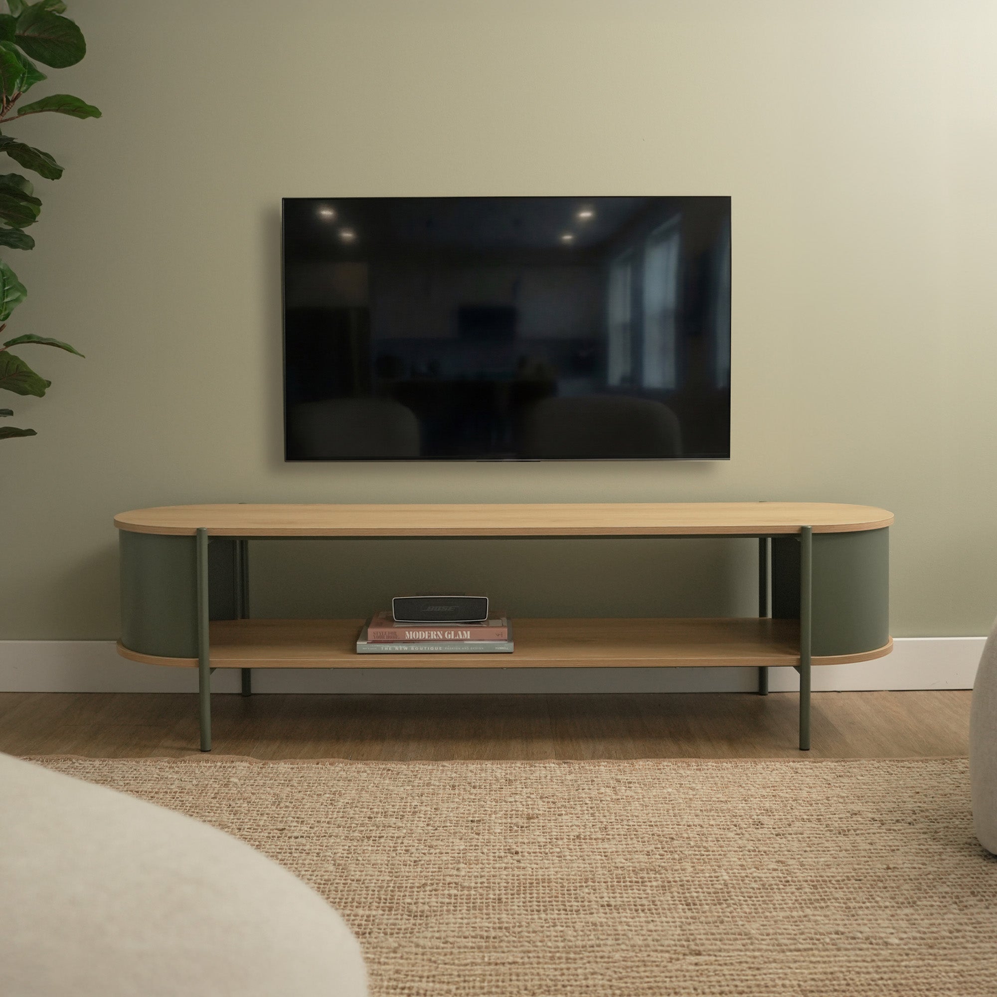 Boston Entertainment Unit Green (150cm)