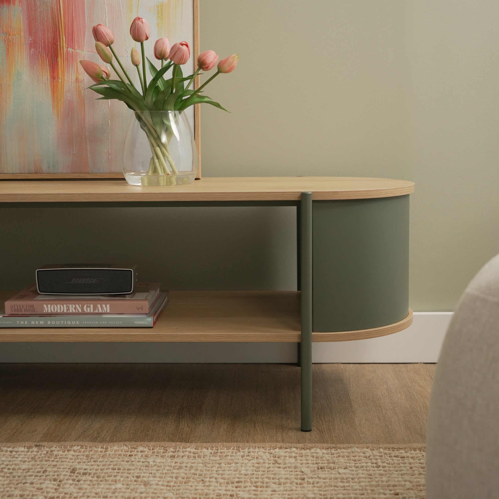 Boston Entertainment Unit Green (150cm)
