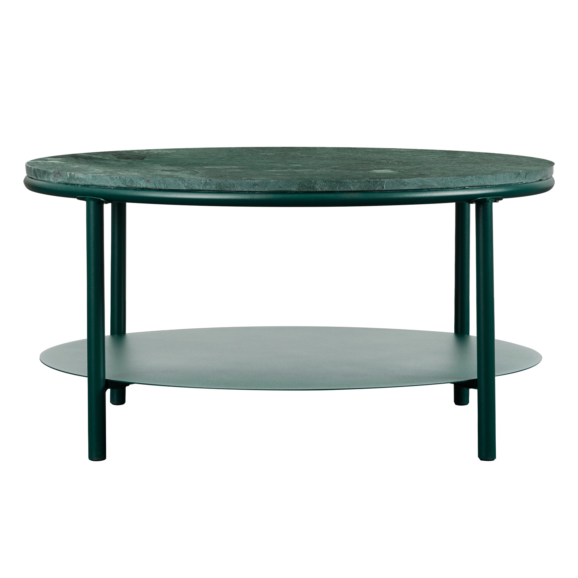 Fernando Marble and Metal Coffee Table Green