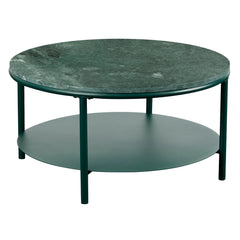 Fernando Marble and Metal Coffee Table Green