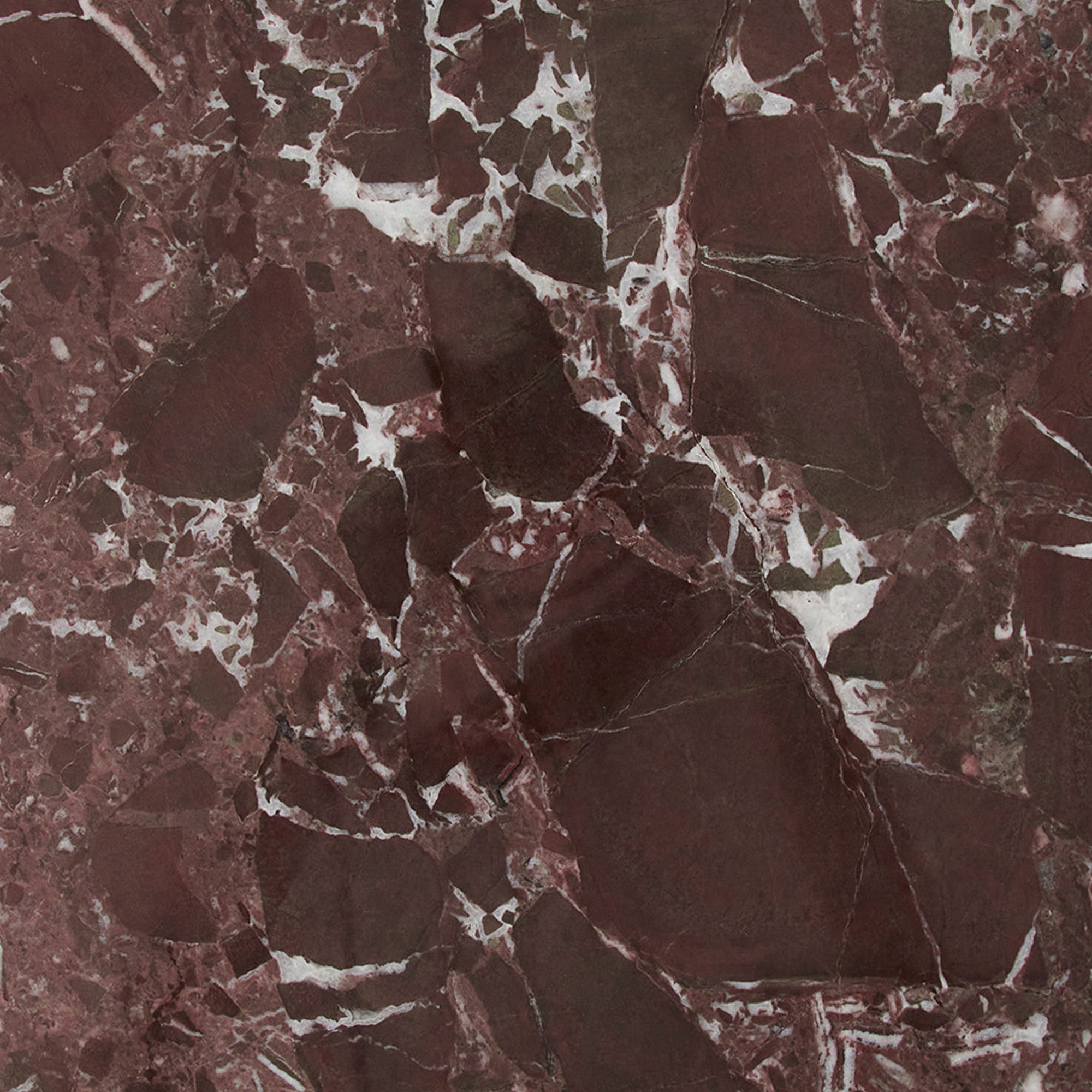 Fernando Marble and Metal Side Table Red