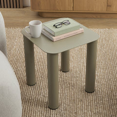 Maison Metal Square Side Table Olive