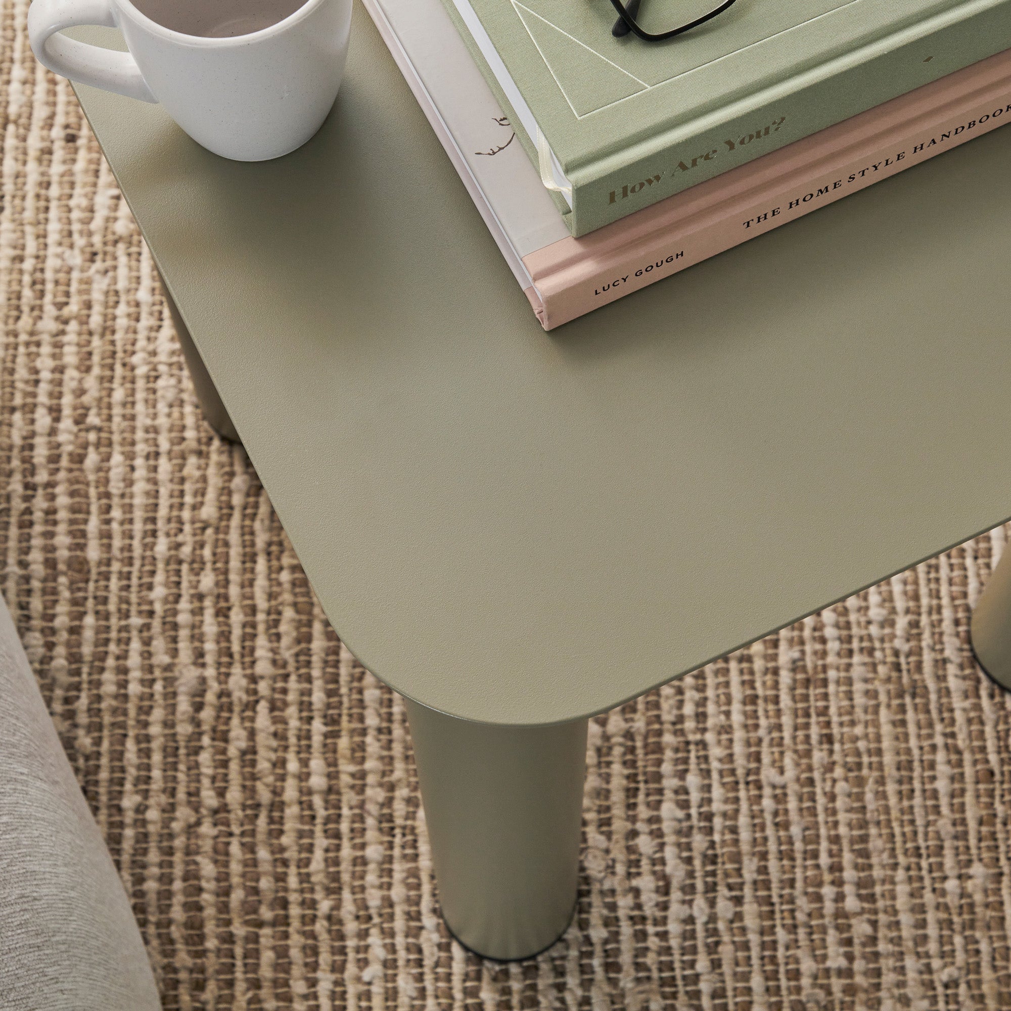 Maison Metal Square Side Table Olive