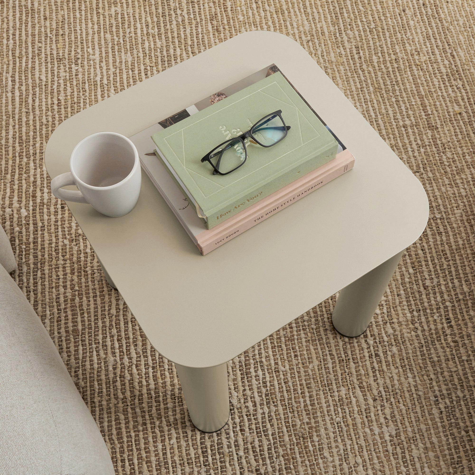 Maison Metal Square Side Table Birch