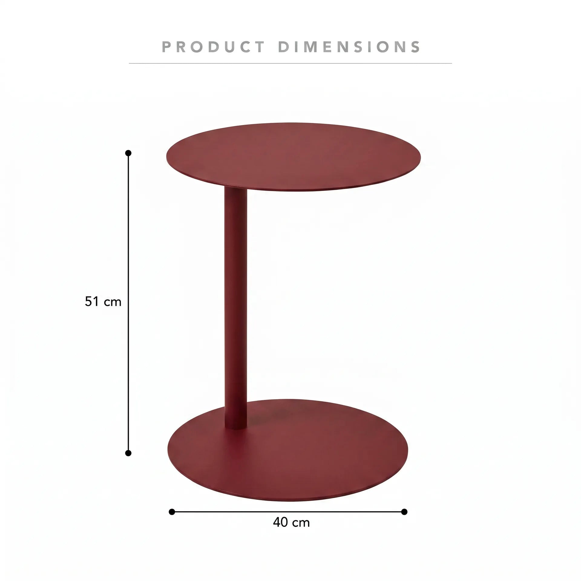 Maison Side Table Red