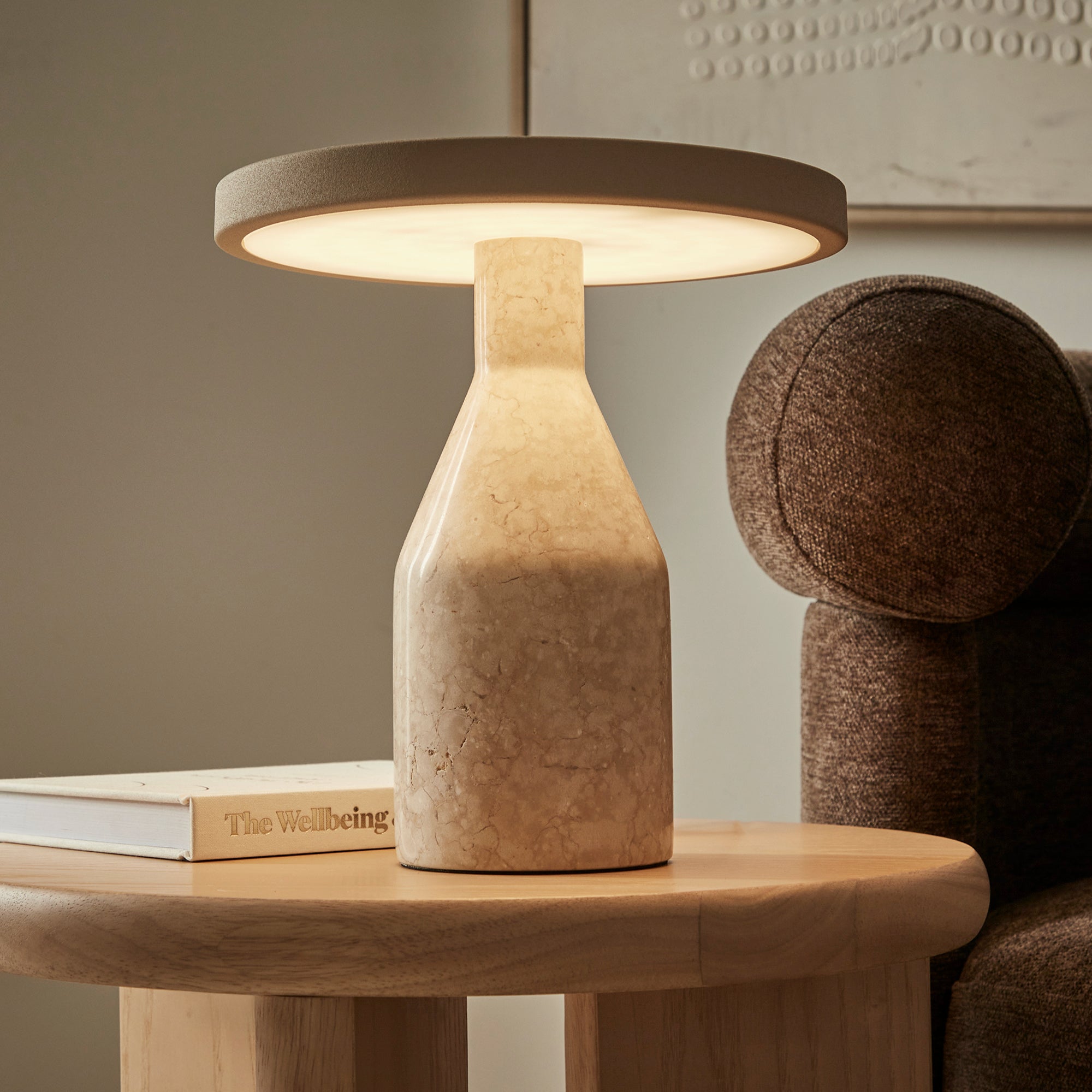 Oliver LED Table Lamp Beige