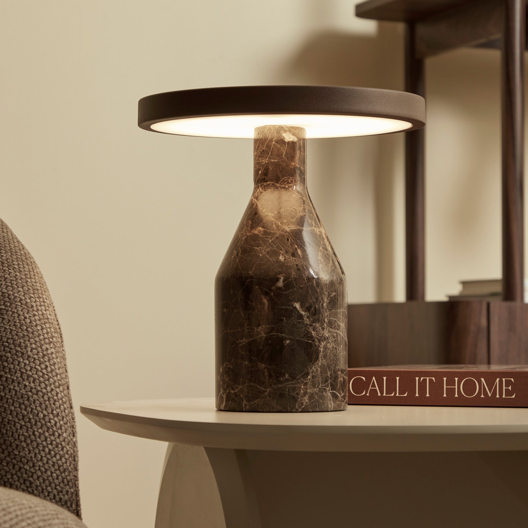 Oliver LED Table Lamp Cocoa