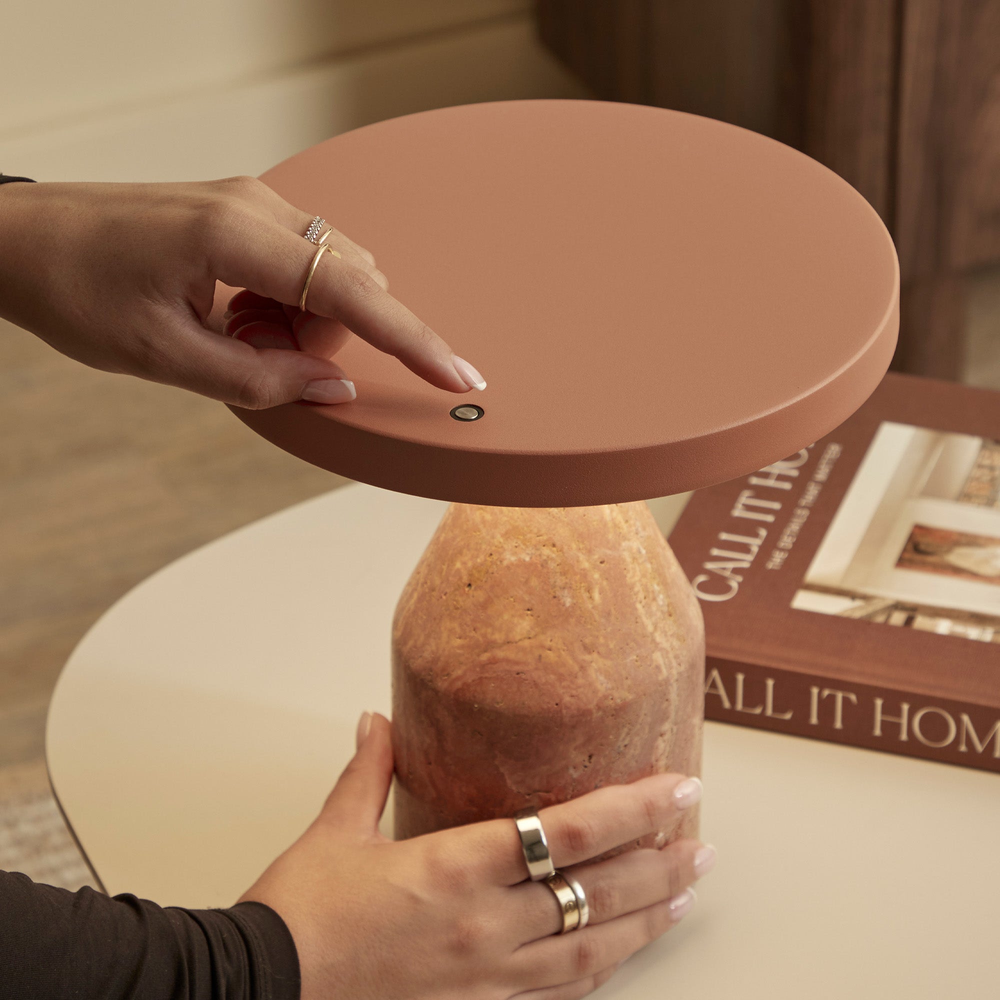 Oliver LED Table Lamp Terracotta
