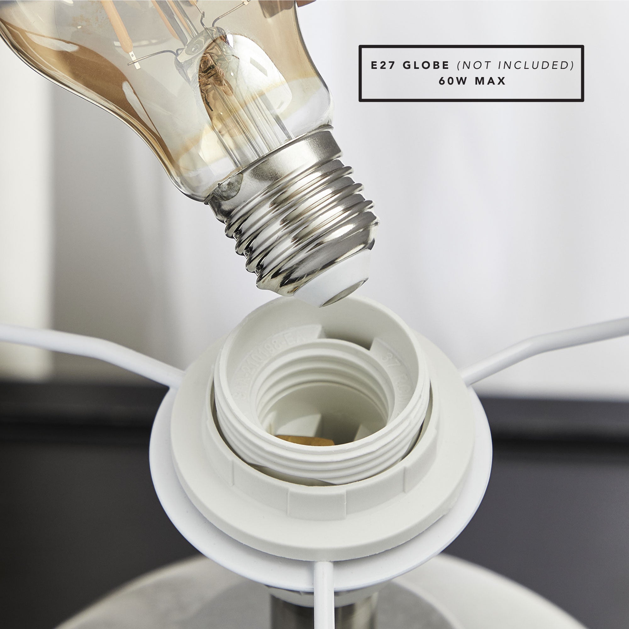 Pleat Modern Ceramic Table Lamp White