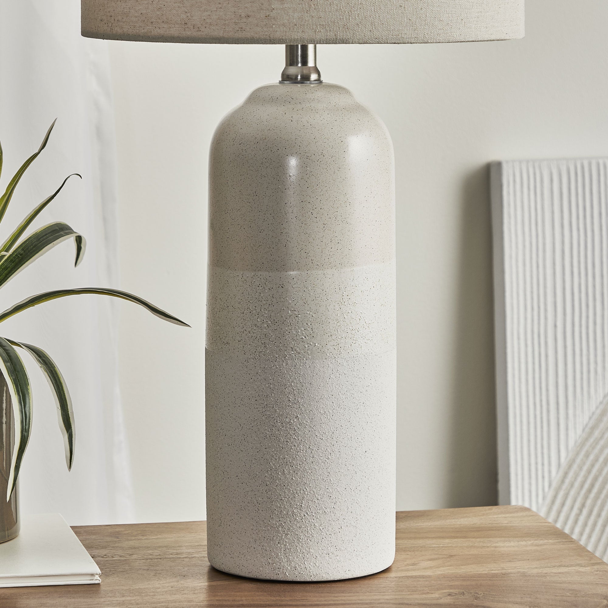 Clayton Modern Ceramic Table Lamp Cream