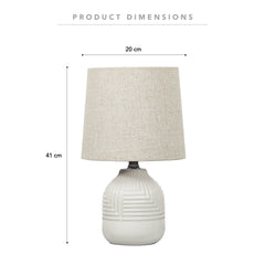 Maze Modern Ceramic Table Lamp (Set of 2)