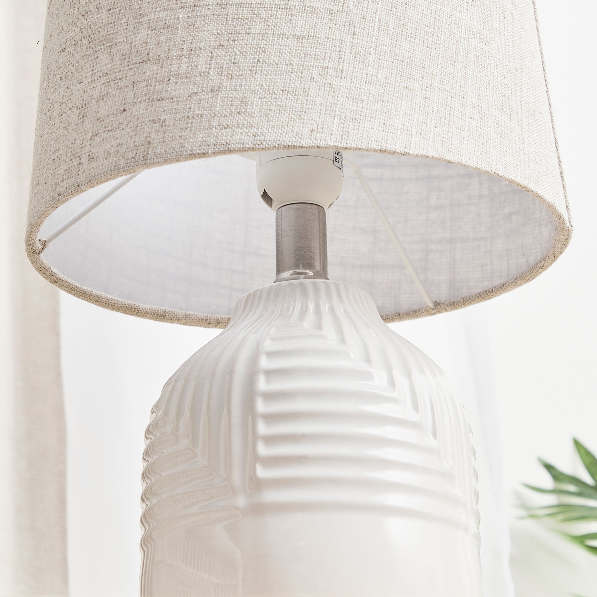 Maze Modern Ceramic Table Lamp (Set of 2)