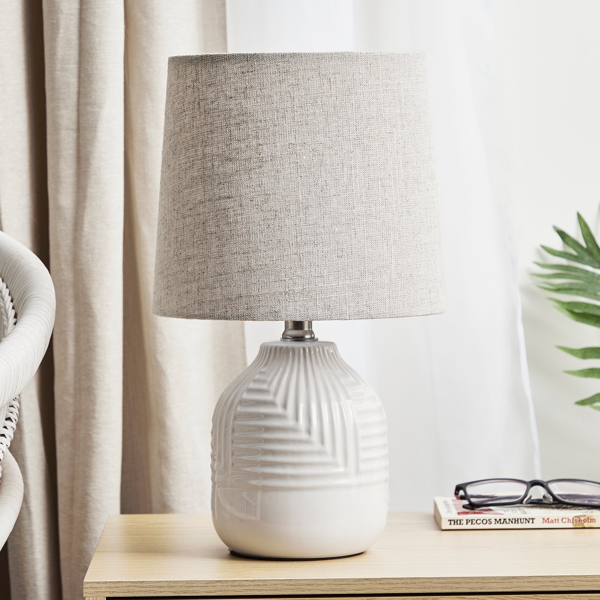 Maze Modern Ceramic Table Lamp (Set of 2)