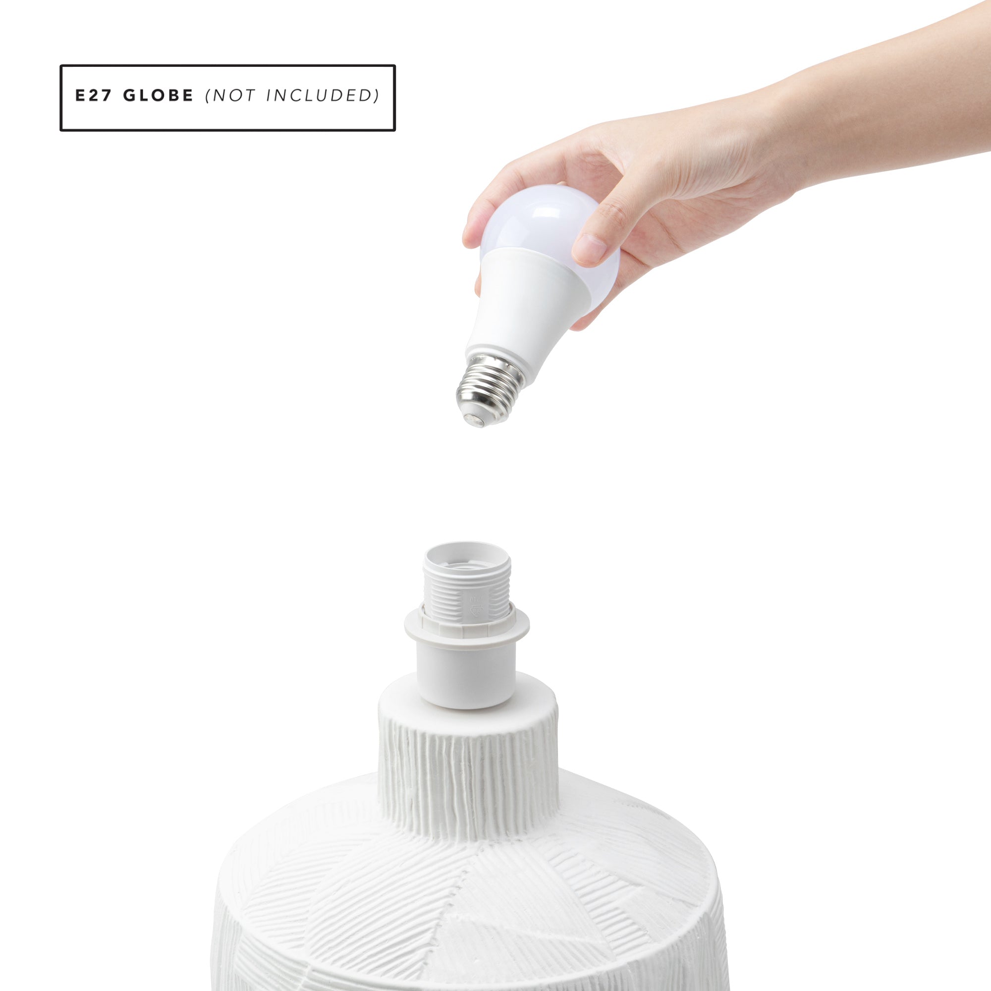 Cleo Table Lamp White (Set of 2)