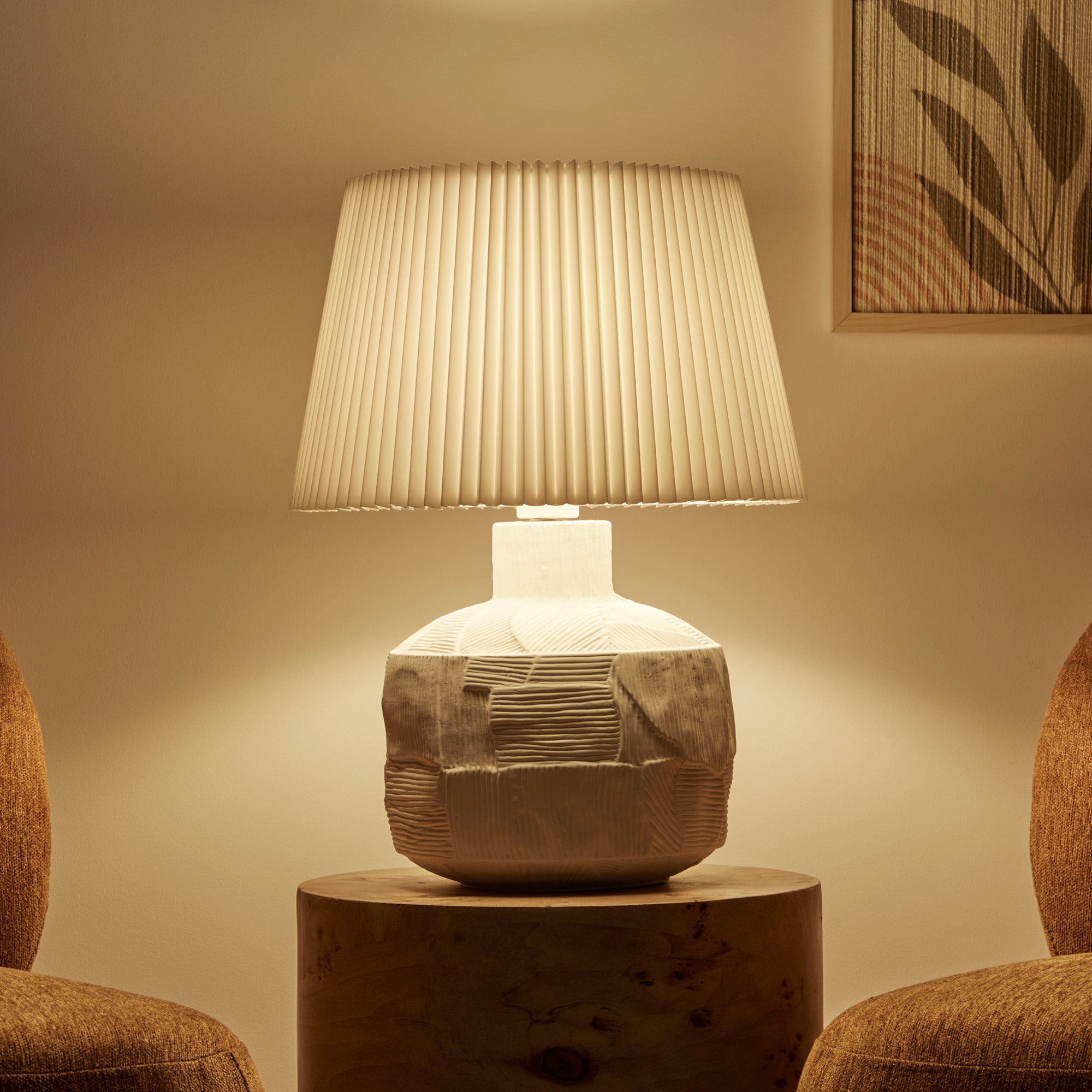 Cleo Table Lamp White