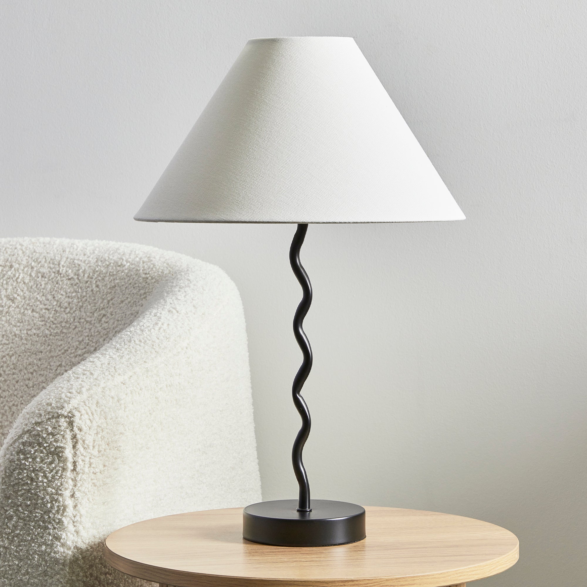 Lulu Squiggle Table Lamp Black (Set of 2)