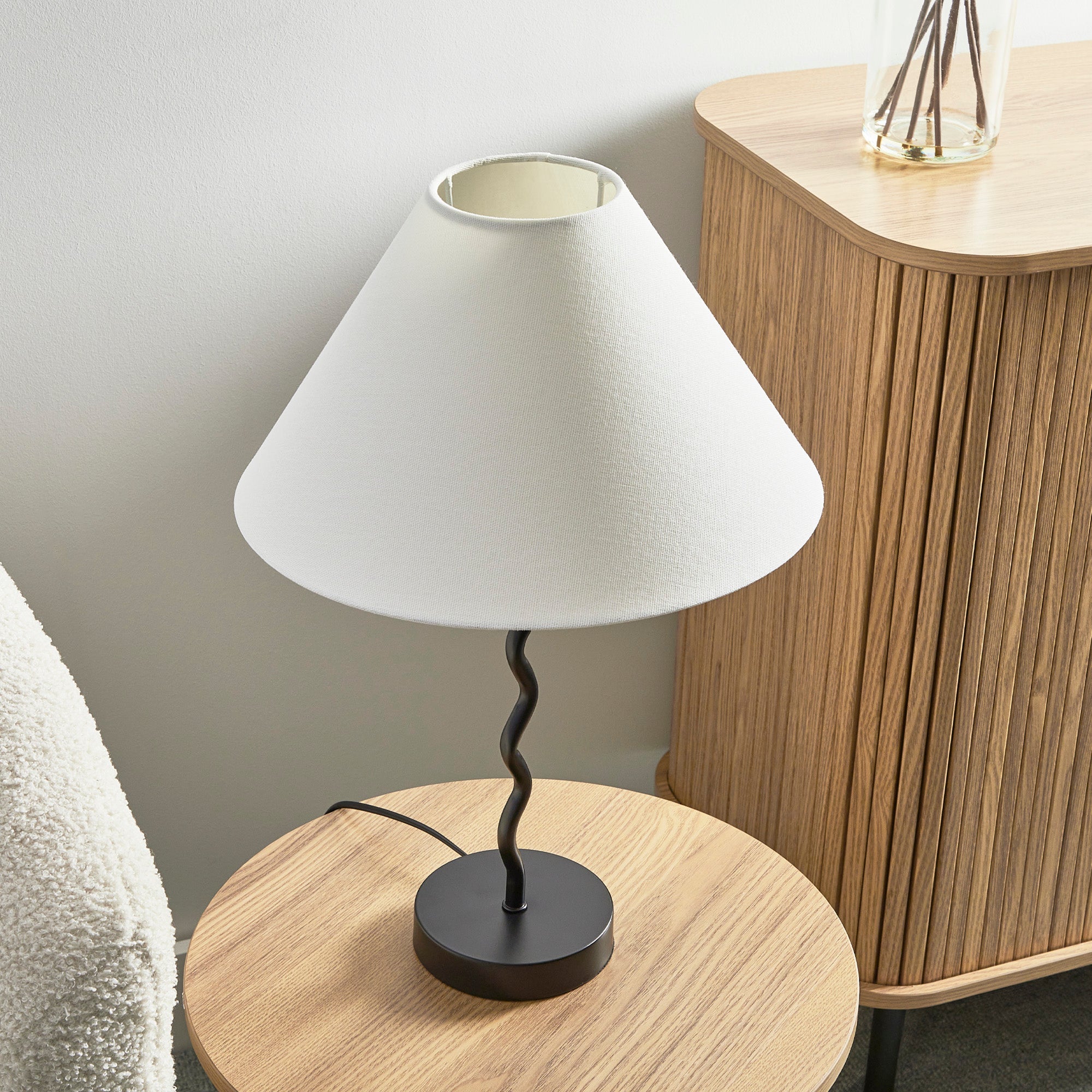Lulu Squiggle Table Lamp Black (Set of 2)