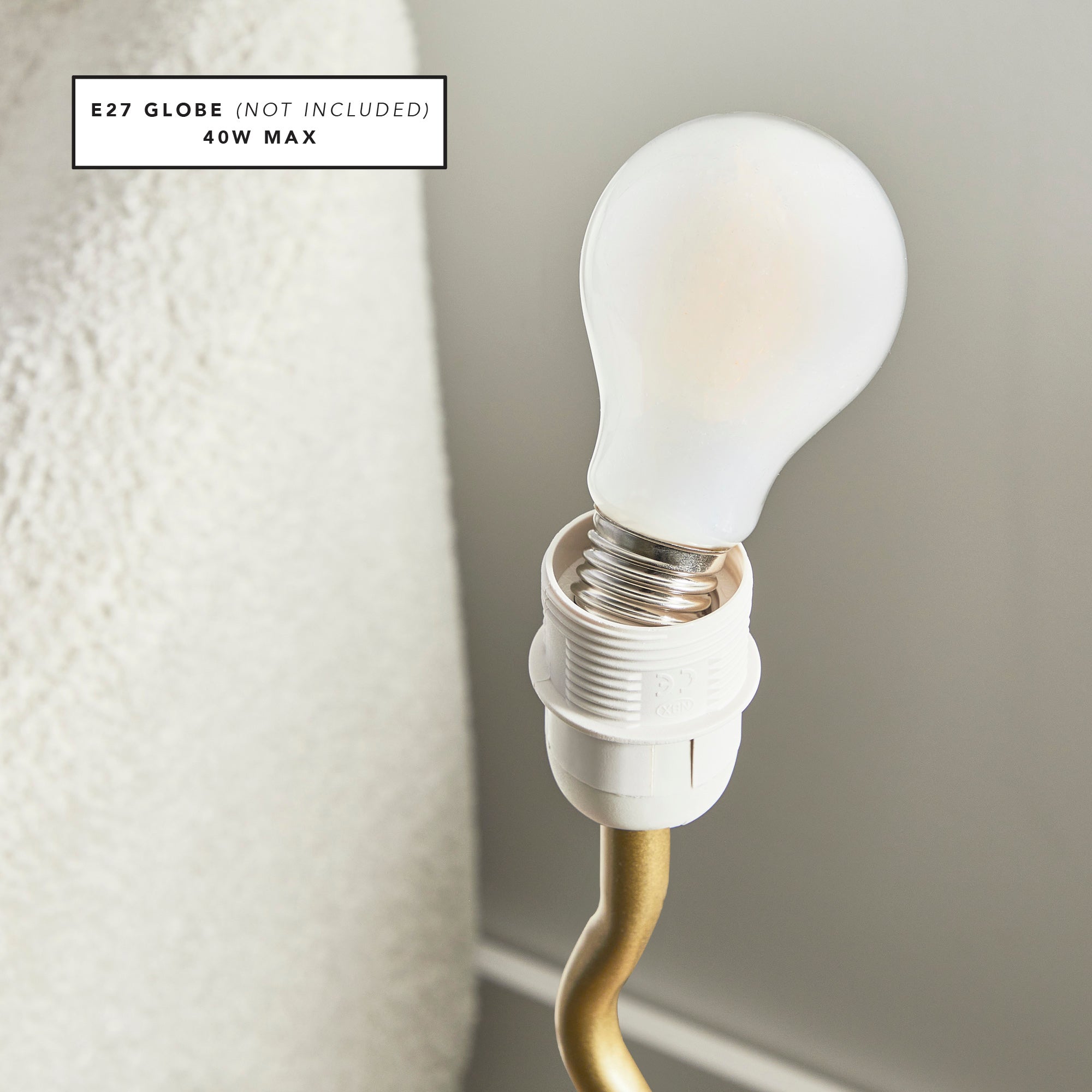 Lulu Squiggle Table Lamp Gold