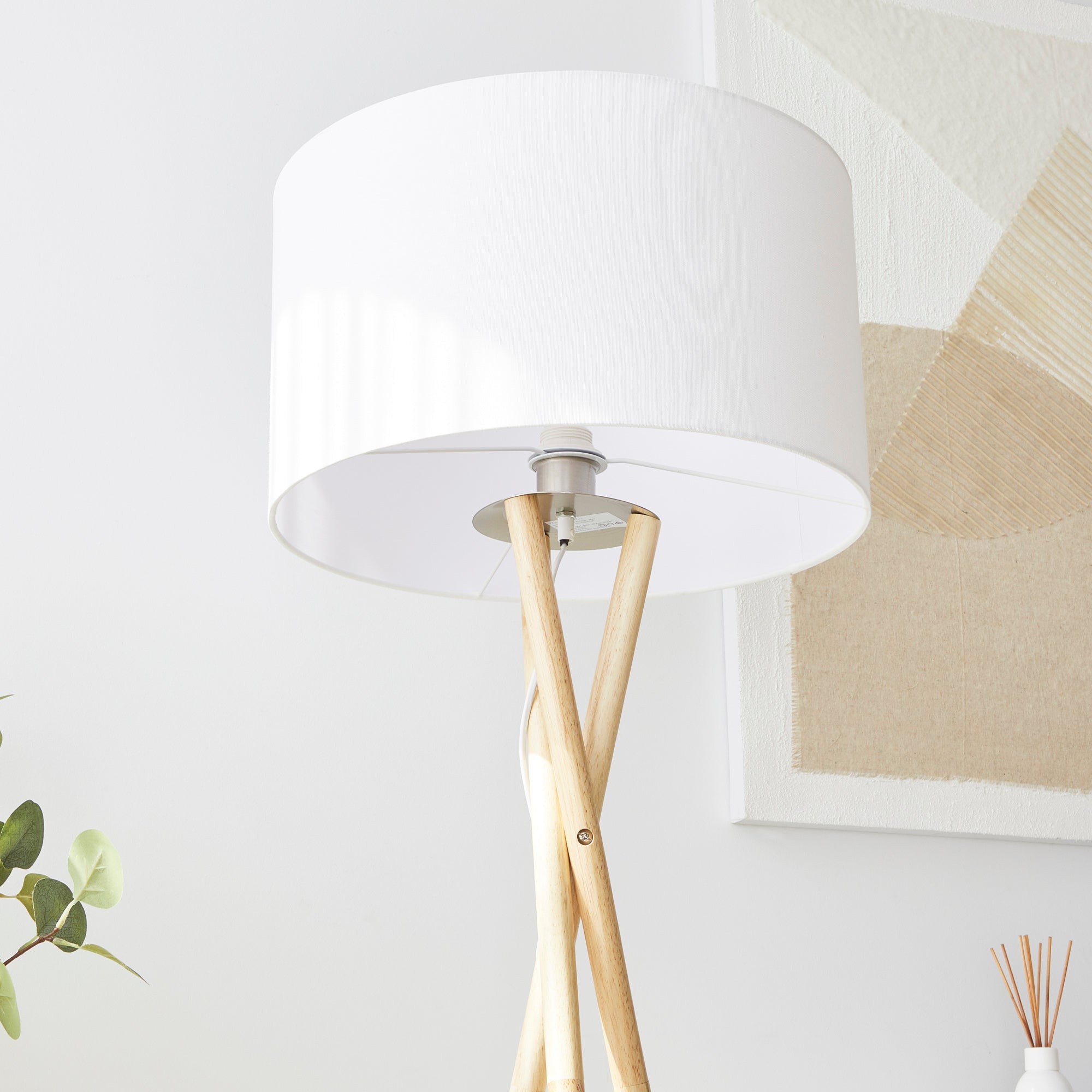 Byron Tripod Floor Lamp Natural