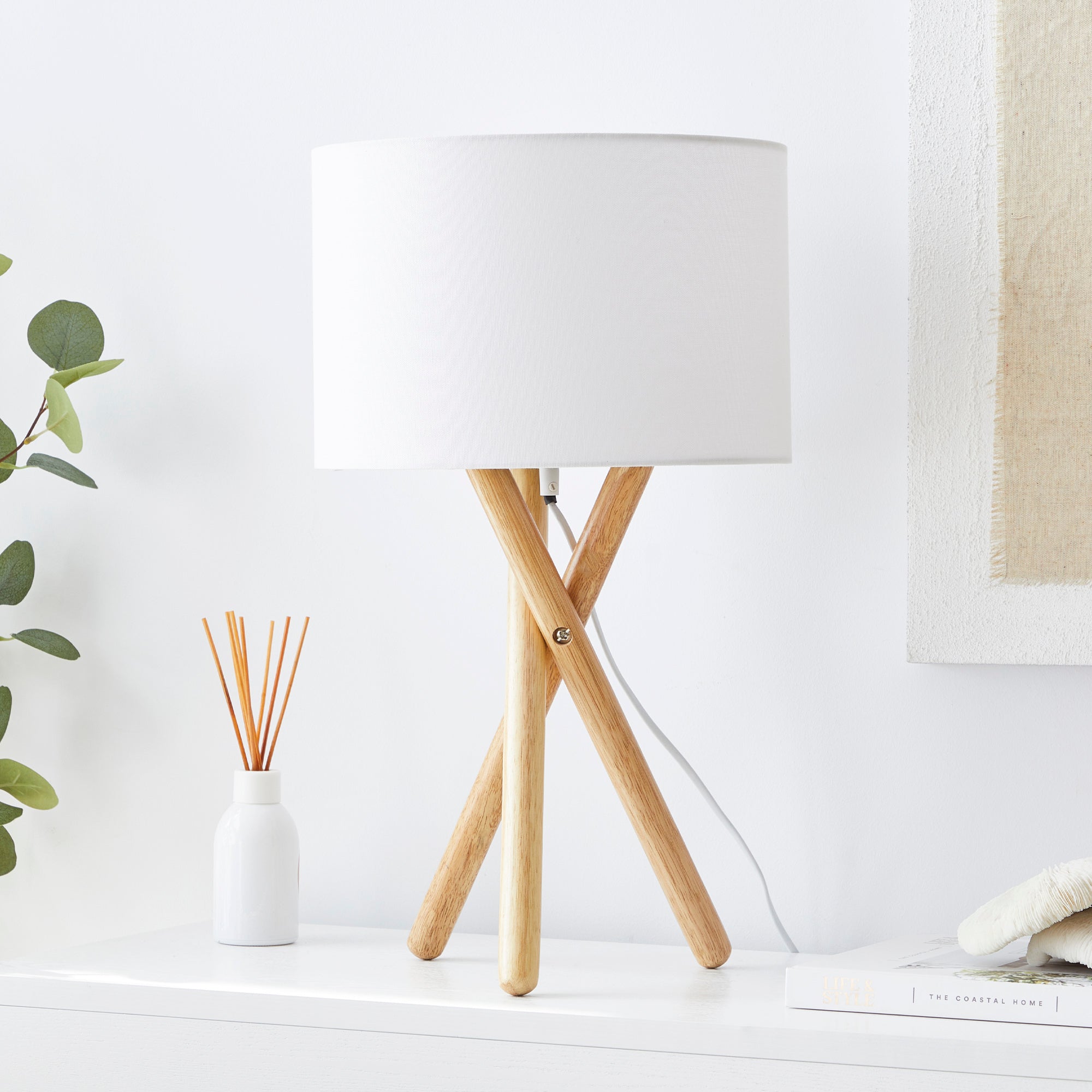 Byron Tripod Table Lamp Natural (Set of 2)