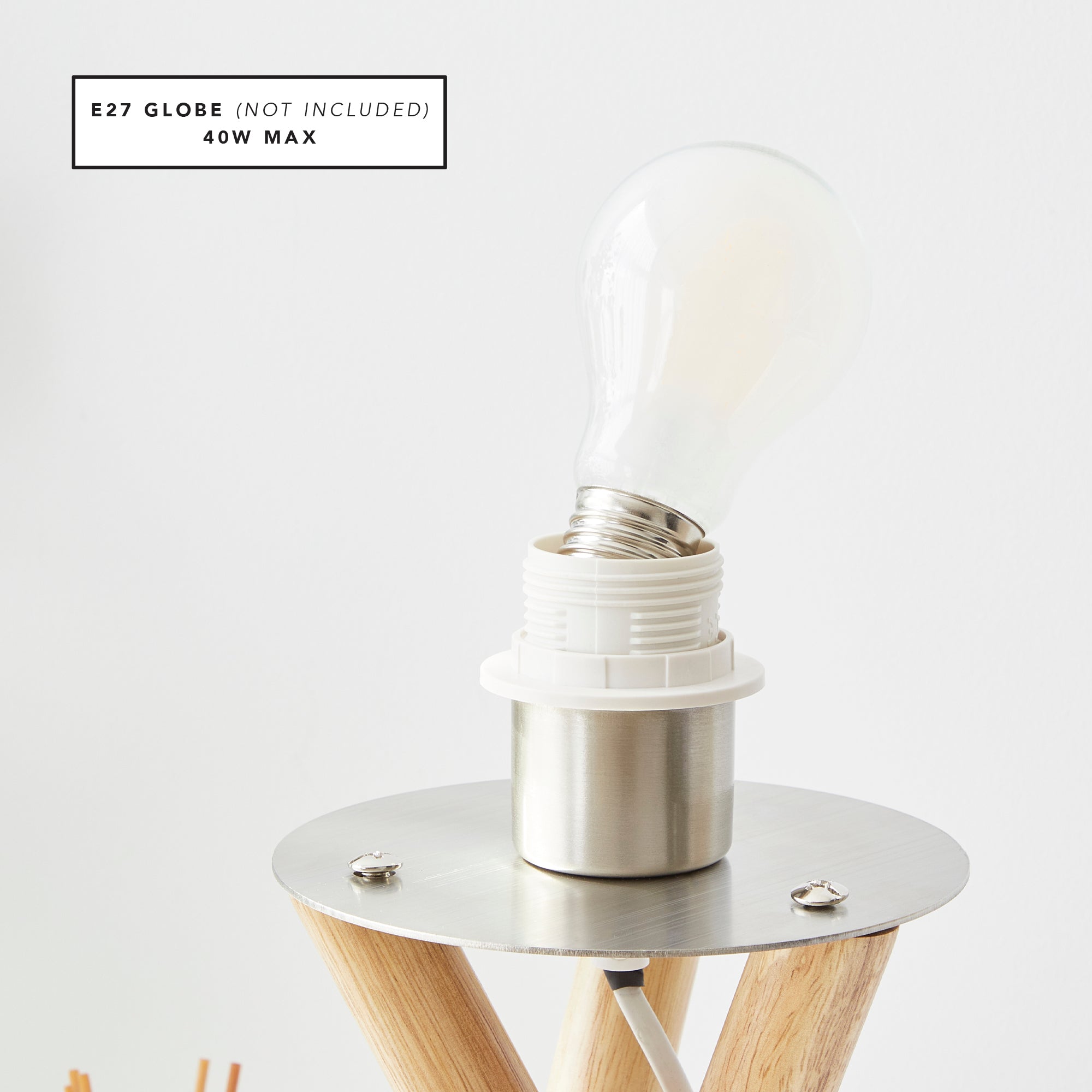 Byron Tripod Table Lamp Natural (Set of 2)