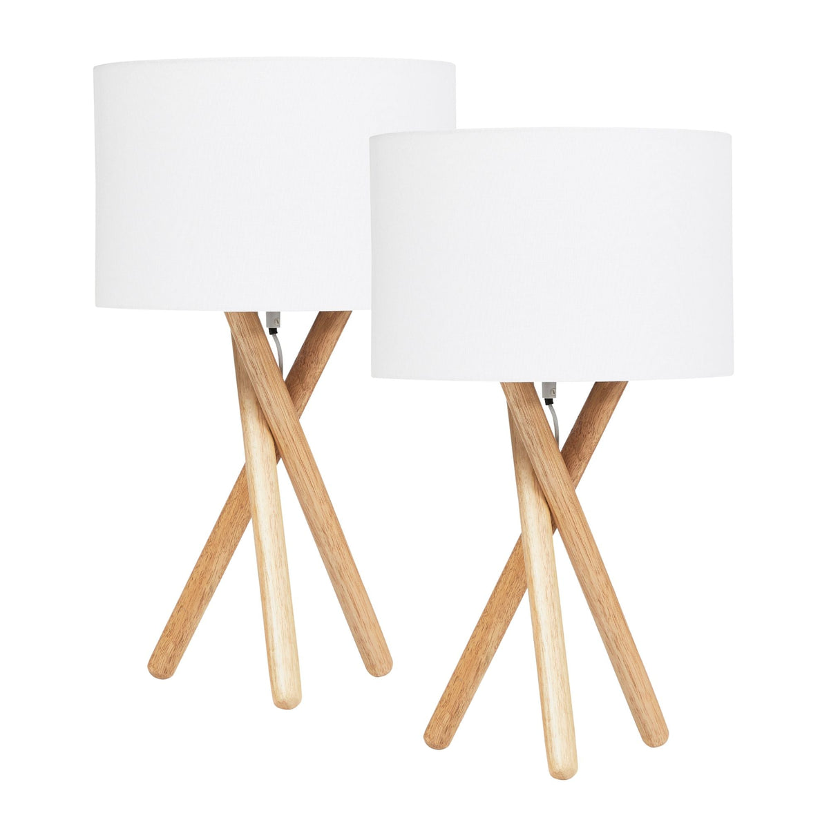 Byron Tripod Table Lamp Natural (Set of 2)