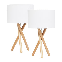 Byron Tripod Table Lamp Natural (Set of 2)