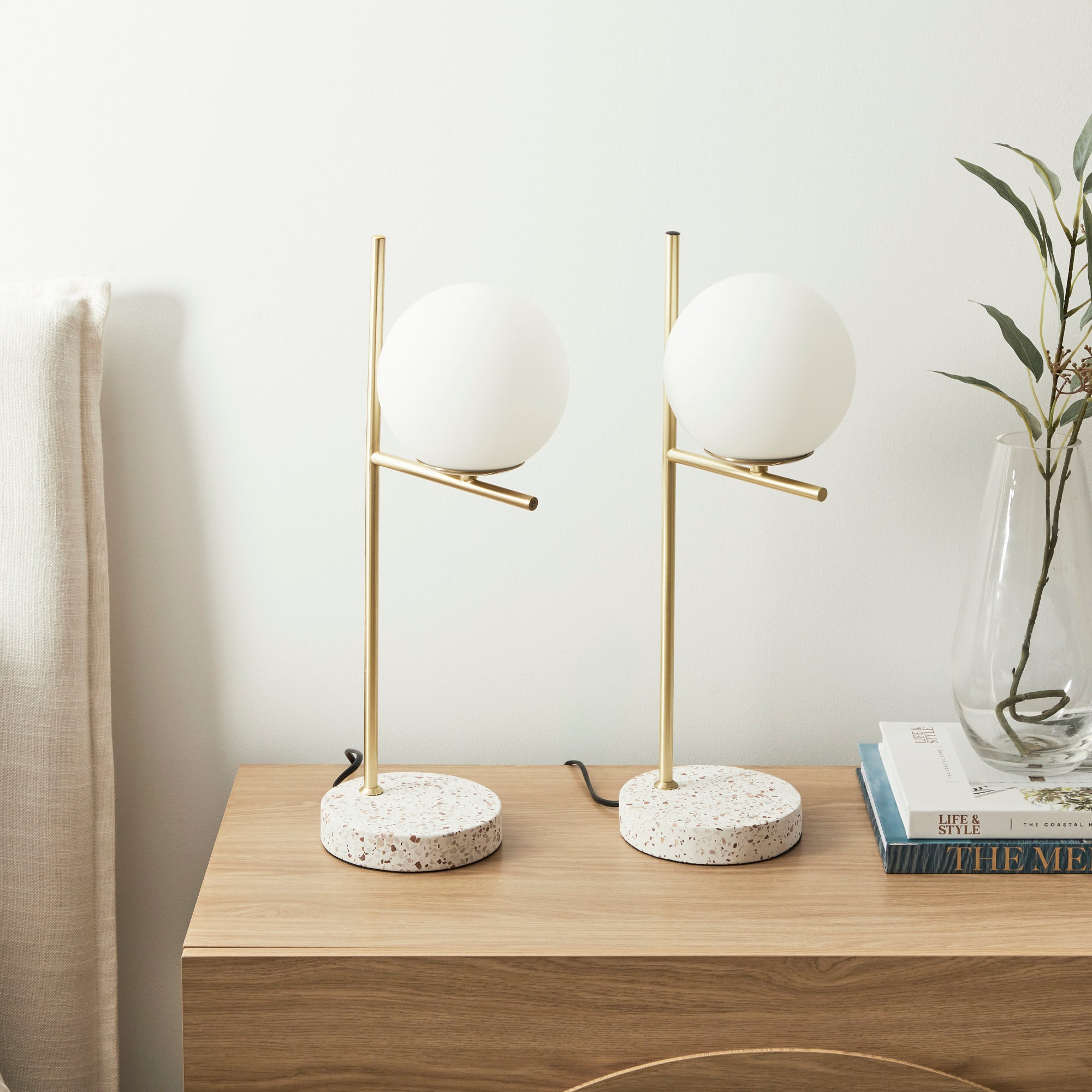 Mateo Table Lamp Gold (Set of 2)