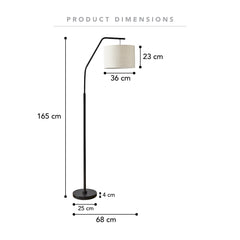 Astrid Hanging Floor Lamp Black
