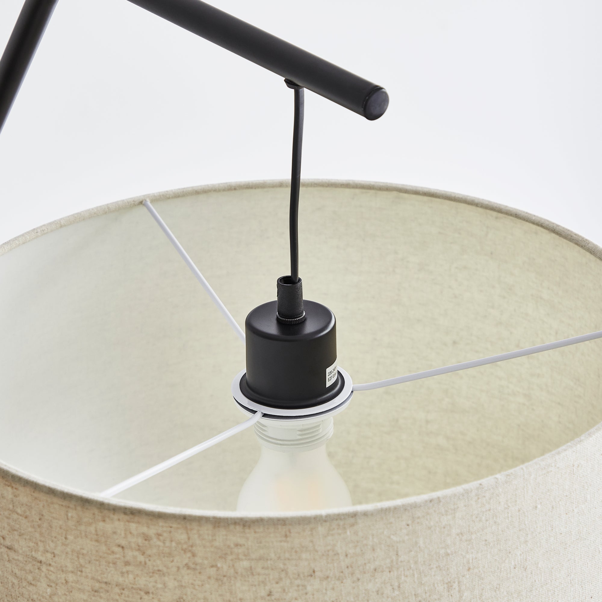 Astrid Hanging Floor Lamp Black
