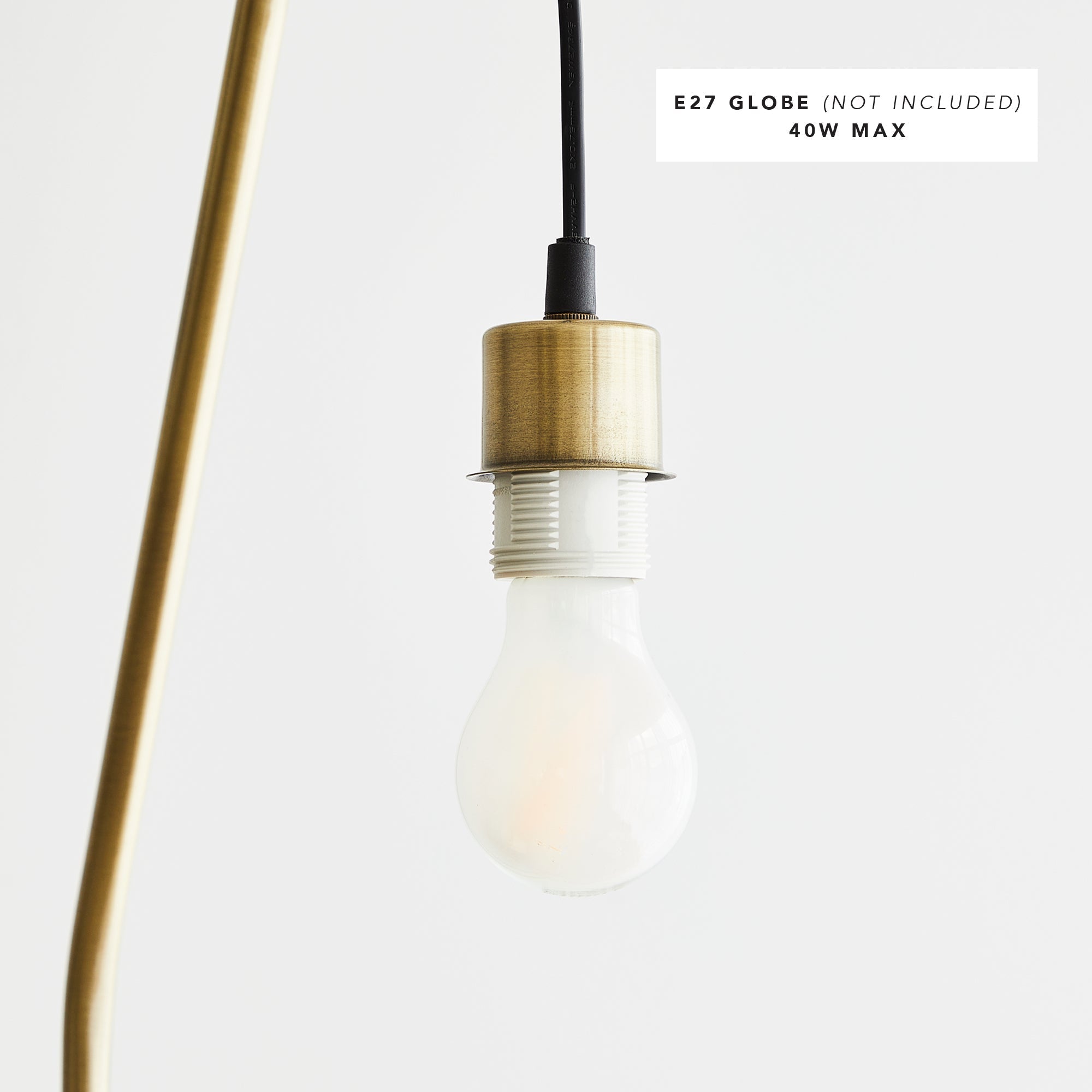 Astrid Hanging Floor Lamp Gold