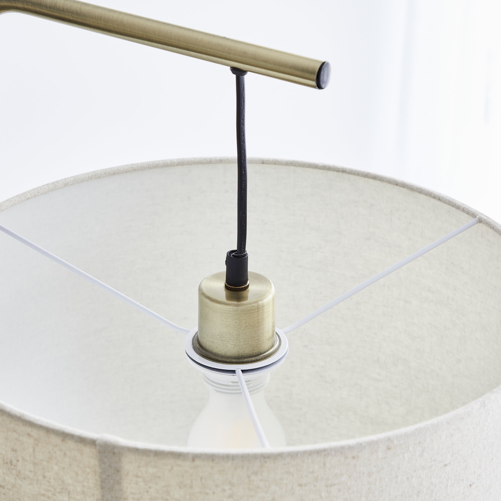 Astrid Hanging Floor Lamp Gold