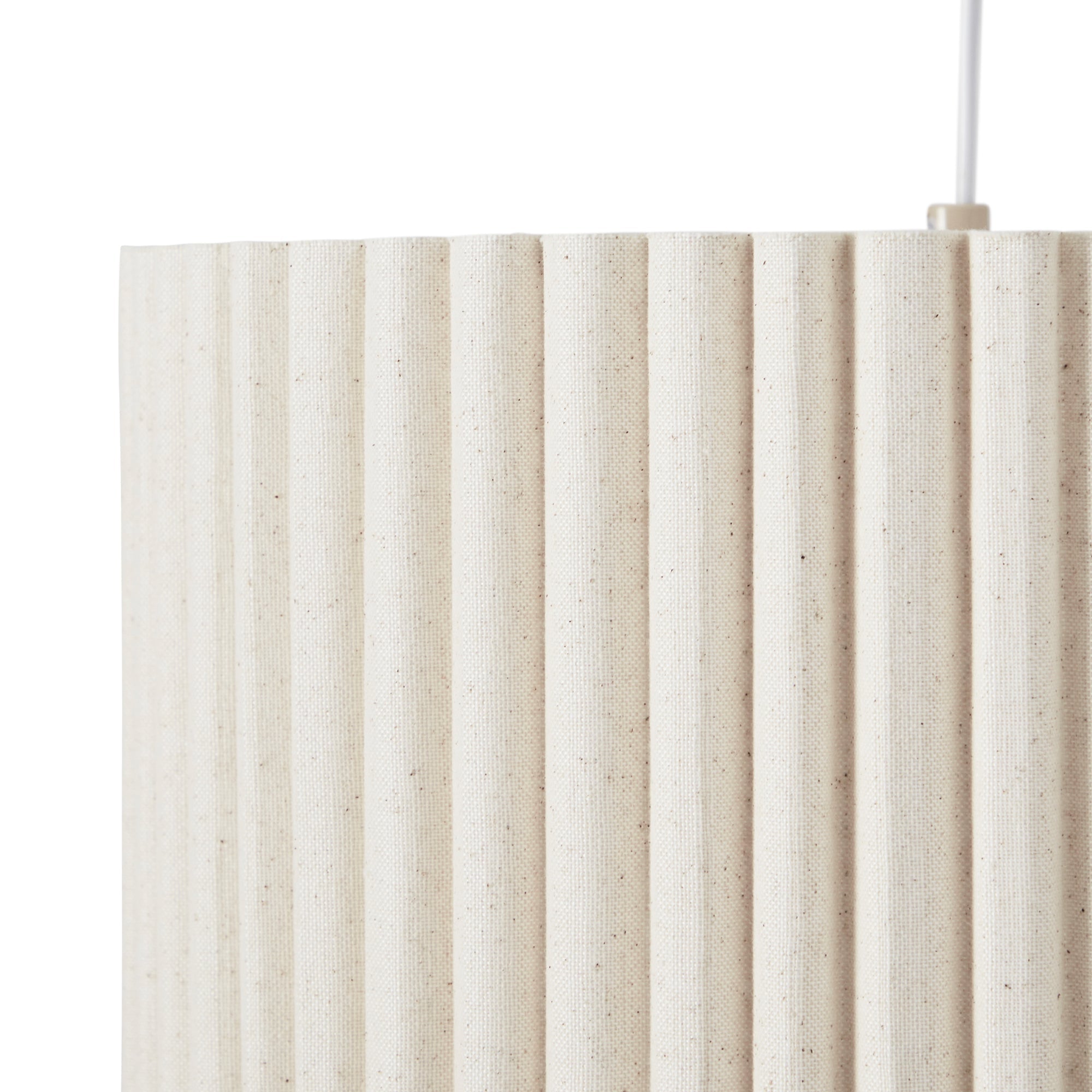 Astrid Hanging Ribbed Floor Lamp Oat