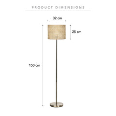 St Lucia Floor Lamp Natural