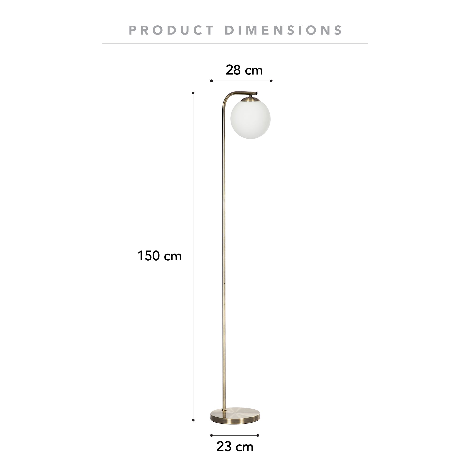 Lexington Floor Lamp Gold